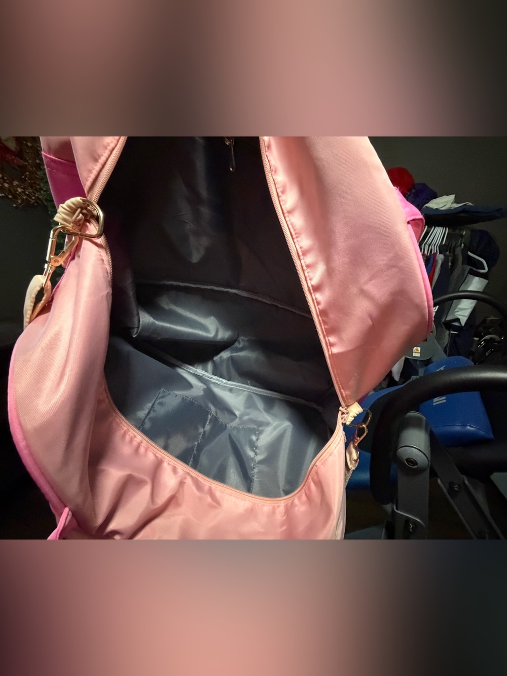 Pink 'Wifey' Tote Bag - Pink & Cream - Picture 3 of 3